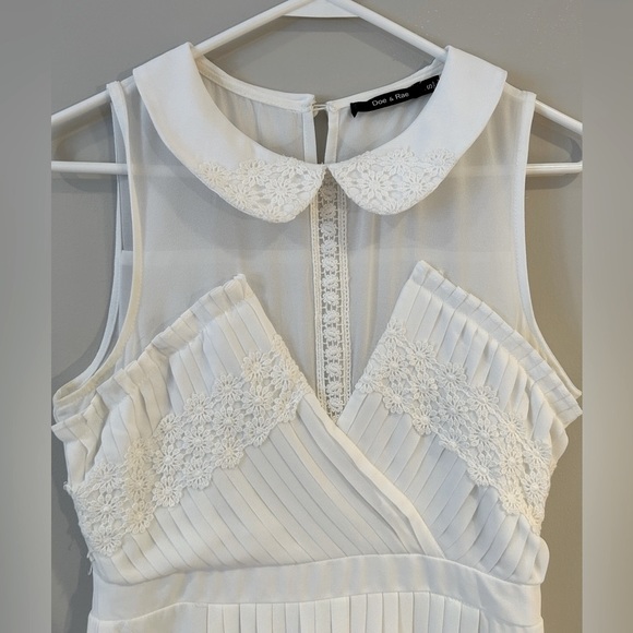 Doe & Rae White Dress Size Small - Picture 4 of 5